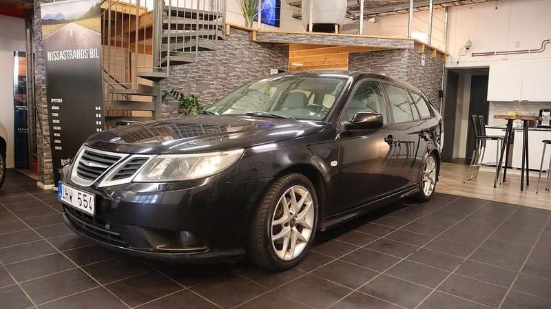 Svart Begagnad 2008 Saab 9-3 Vector Kombi | 28 900 kr (Marknadspris) - Bild 1/4
