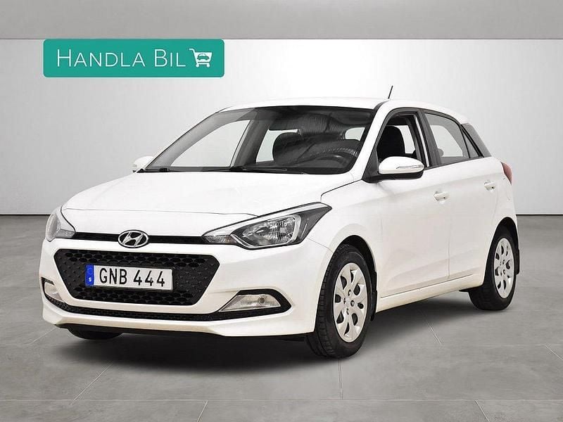 Vit Begagnad 2018 Hyundai i20 Comfort Halvkombi | 99 900 kr (Marknadspris) - Bild 1/4