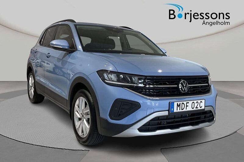 Blå Ny 2025 VW T-Cross Edition SUV | 296 900 kr (Marknadspris) - Bild 1/4