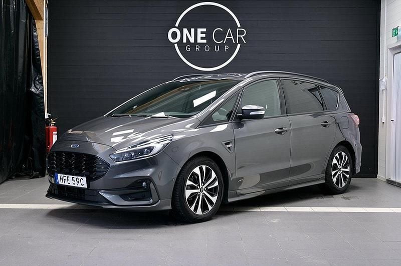 Grå Begagnad 2019 Ford S-MAX ST-Line Minibuss | 314 900 kr (Dyr) - Bild 1/4