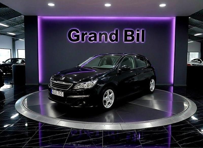 Begagnad Peugeot 308 Active 125 HK (91 kW) 2014 Svart Halvkombi