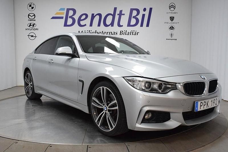 Silver Begagnad 2016 BMW 430 Gran Coupé M Sport Sportkupé | 238 400 kr (Marknadspris) - Bild 1/3