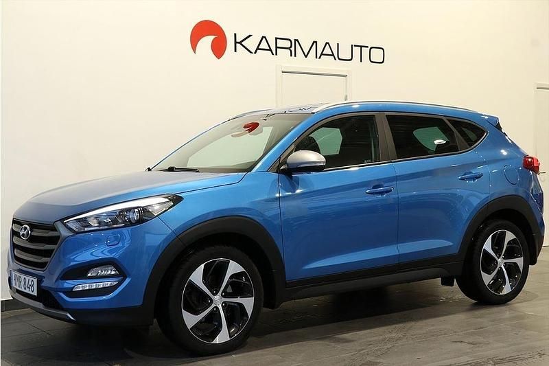 Ljusblå Begagnad 2017 Hyundai Tucson SUV | 184 900 kr (Marknadspris) - Bild 1/4