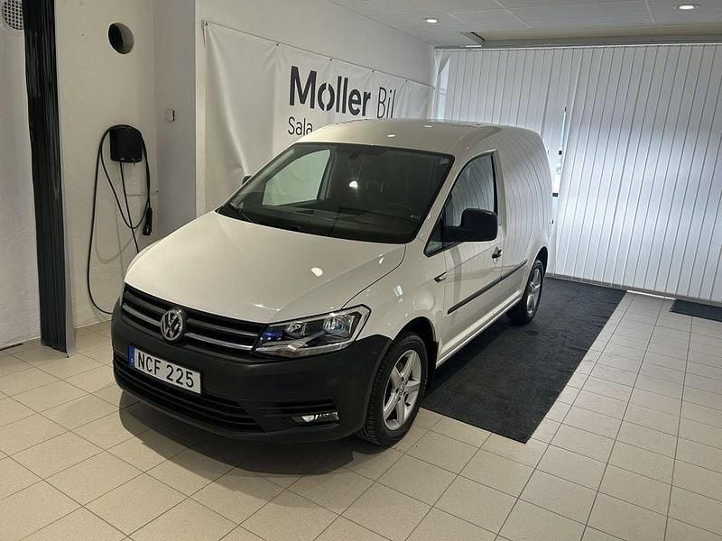 Vit Begagnad 2020 VW Caddy Minibuss | 179 000 kr (Marknadspris) - Bild 1/4