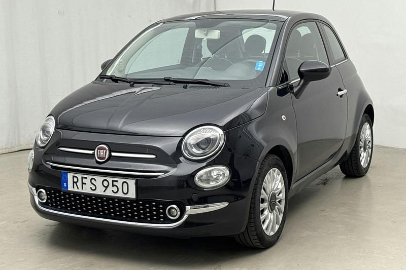 Svart Begagnad 2016 Fiat 500 Lounge | 91 800 kr - Bild 1/4