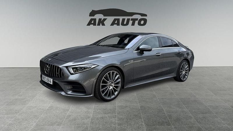 Grå Begagnad 2019 Mercedes CLS400 AMG line Sportkupé | 459 000 kr - Bild 1/4