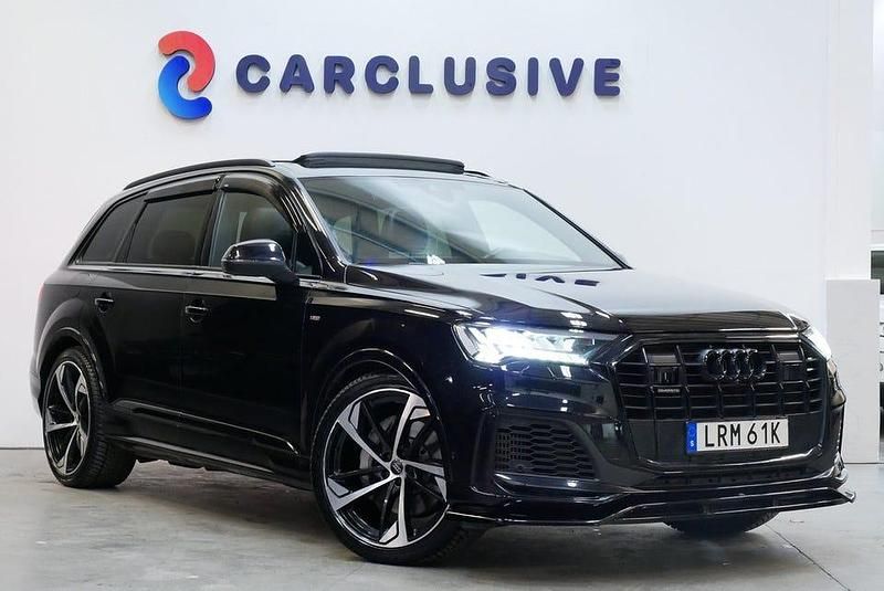 Svart Begagnad 2020 Audi Q7 S-Line SUV | 599 900 kr (Lite dyr) - Bild 1/4