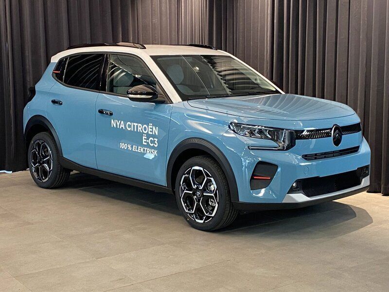 Blå Ny 2025 Citroën e-C3 Halvkombi | 334 900 kr - Bild 1/4