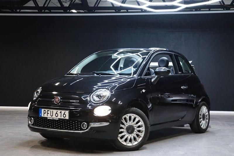 Svart Begagnad 2017 Fiat 500C Lounge Cab | 89 900 kr (Bra pris) - Bild 1/4