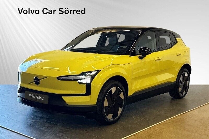 Gul Begagnad 2024 Volvo EX30 Single Motor Extended Range SUV | 399 900 kr (Bra pris) - Bild 1/3