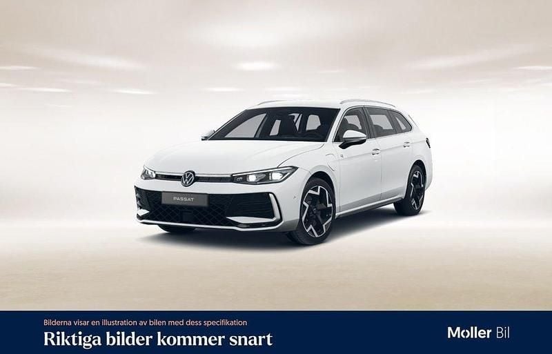 Vit (pure white) Ny 2024 VW Passat R-line Kombi | 539 000 kr (Marknadspris) - Bild 1/4