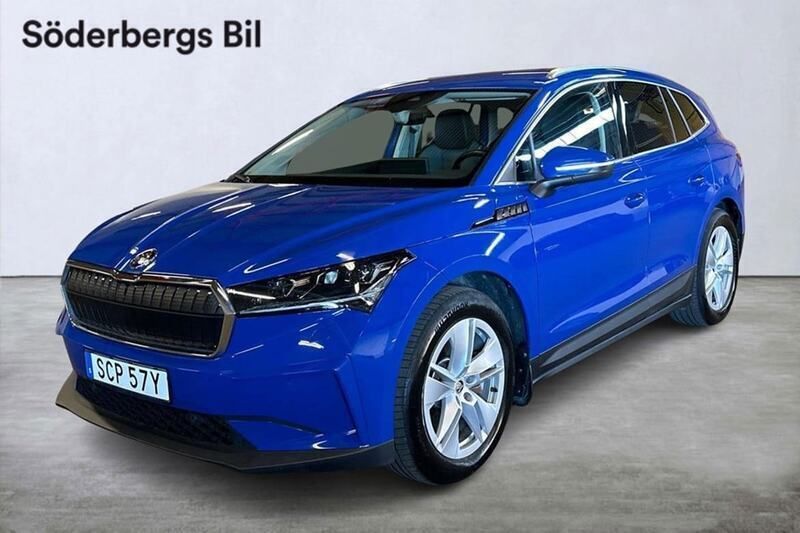 Blå Begagnad 2021 Skoda Enyaq iV SUV | 379 500 kr (Superpris) - Bild 1/4