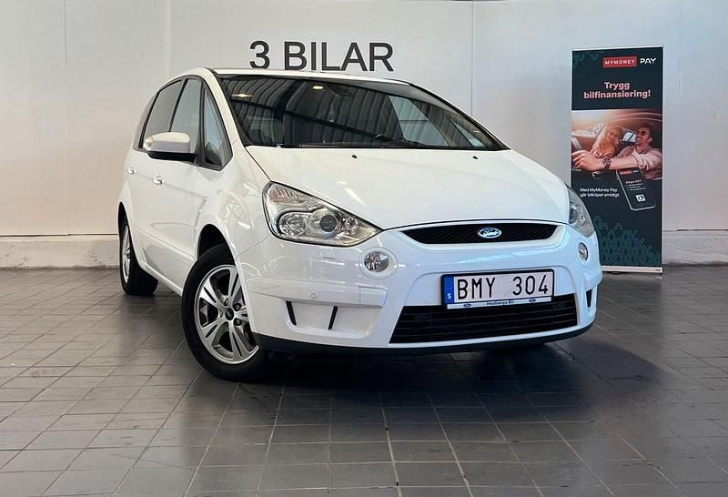 Vit Begagnad 2009 Ford S-MAX S Minibuss | 64 900 kr (Bra pris) - Bild 1/4