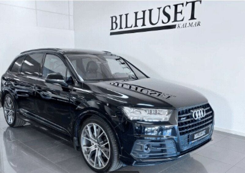 Svart Begagnad 2017 Audi Q7 S-Line SUV | 399 900 kr (Dyr) - Bild 1/4