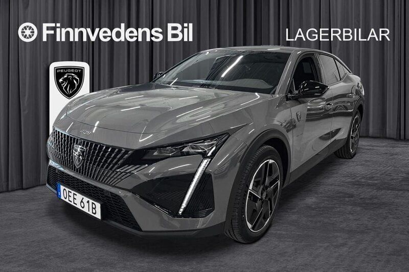 Grå Ny 2024 Peugeot 408 GT GT SUV | 355 000 kr (Marknadspris) - Bild 1/4