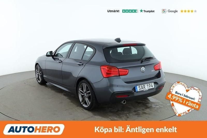 Begagnad BMW 118 M Sport 137 HK (100 kW) 2018 Grå Halvkombi