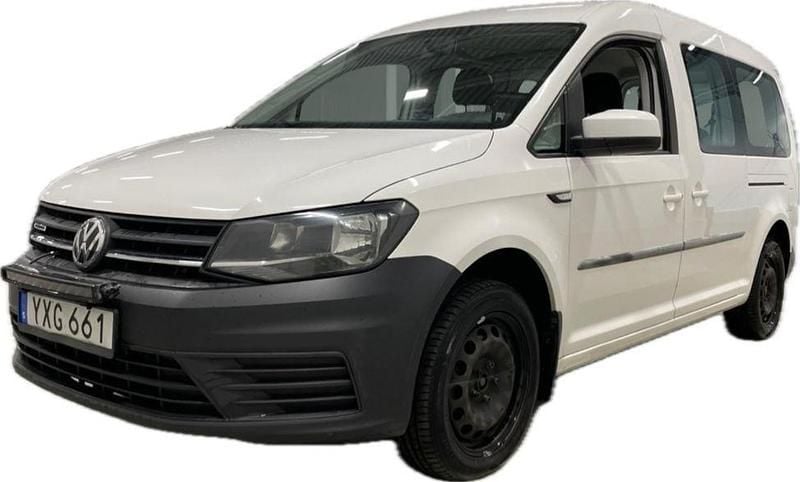 Silver Begagnad 2018 VW Caddy Maxi Life Life Minibuss | 94 800 kr - Bild 1/4