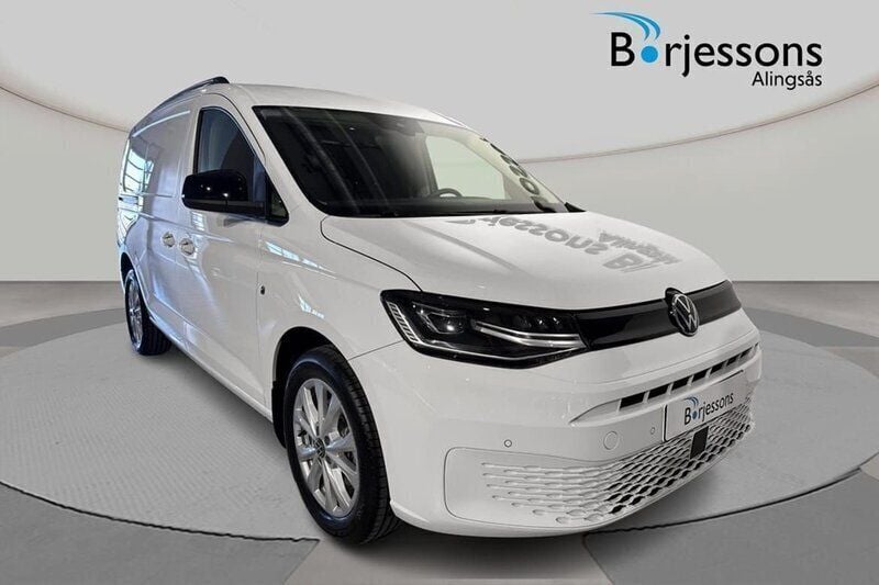 Vit Ny 2025 VW Caddy Maxi Minibuss | 472 000 kr (Marknadspris) - Bild 1/4