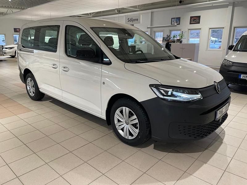 Vit Ny 2026 VW Caddy Maxi Minibuss | 499 000 kr (Dyr) - Bild 1/4