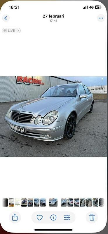 Grå Begagnad 2003 Mercedes E320 Avantgarde Sedan | 49 900 kr (Bra pris) - Bild 1/4