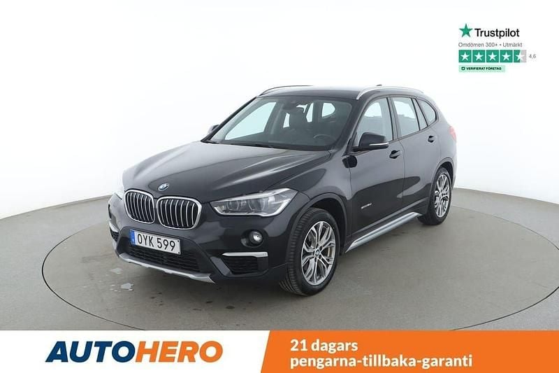 Svart Begagnad 2015 BMW X1 xLine SUV | 144 000 kr (Lite dyr) - Bild 1/4