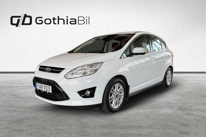 Vit Begagnad 2015 Ford C-MAX Titanium Minibuss | 109 900 kr - Bild 1/4
