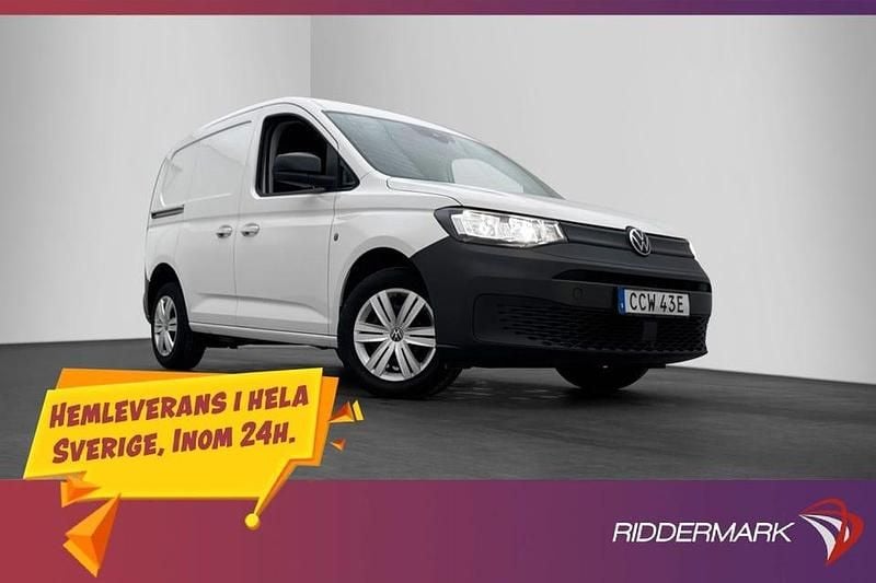 Vit Begagnad 2021 VW Caddy Minibuss | 244 800 kr (Bra pris) - Bild 1/3