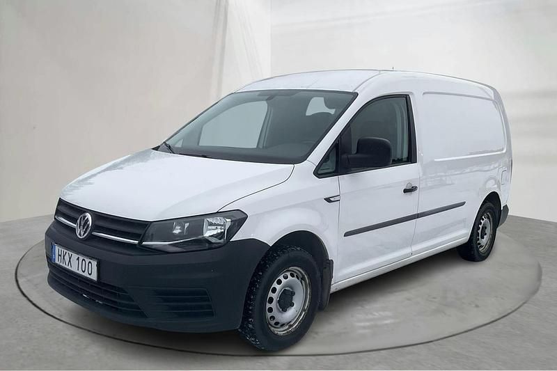 Vit Begagnad 2018 VW Caddy Maxi Minibuss | 159 000 kr (Marknadspris) - Bild 1/4