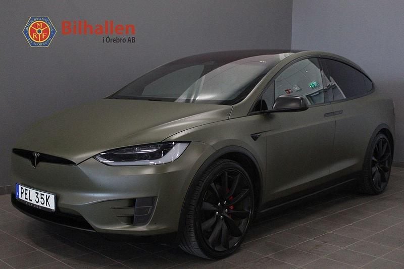 Svart Begagnad 2019 Tesla Model X Performance SUV | 484 900 kr (Bra pris) - Bild 1/4