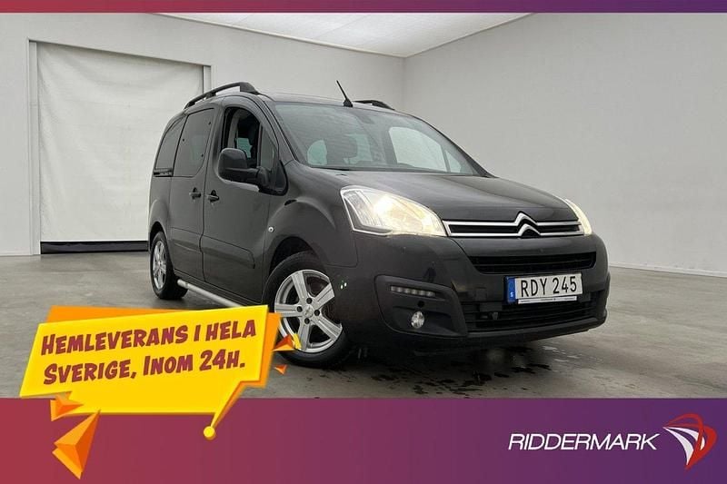 Svart Begagnad 2016 Citroën Berlingo Minibuss | 89 800 kr (Dyr) - Bild 1/3