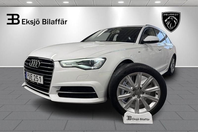 Vit Begagnad 2016 Audi A6 S-Line Kombi | 167 500 kr (Bra pris) - Bild 1/4