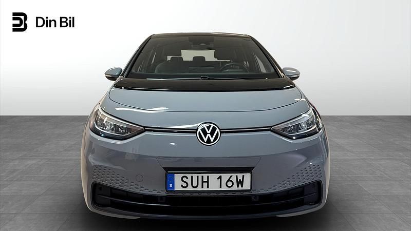 Begagnad VW ID.3 Pro Performance 150 kW (204 HK) 2021 Moonstone grey black Halvkombi
