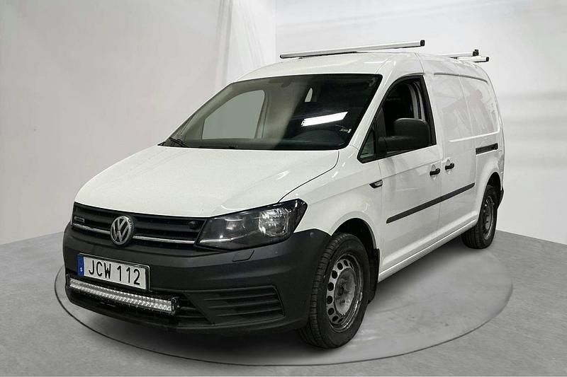 Vit Begagnad 2016 VW Caddy Maxi Minibuss | 129 000 kr (Superpris) - Bild 1/4