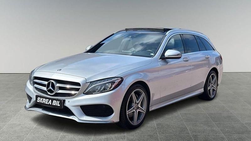 Begagnad Mercedes C220 AMG 170 HK (125 kW) 2018 Silver Kombi