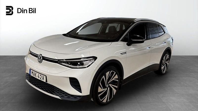Glacier white metallic Begagnad 2021 VW ID.4 Pro Performance SUV | 319 500 kr (Dyr) - Bild 1/4
