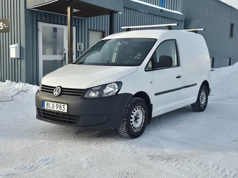 Begagnad VW Caddy 75 HK (55 kW) 2014 Vit Minibuss