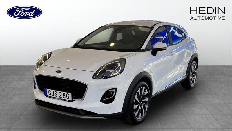 Vit (white) Begagnad 2022 Ford Puma Titanium Sportkupé | 179 900 kr - Bild 1/4