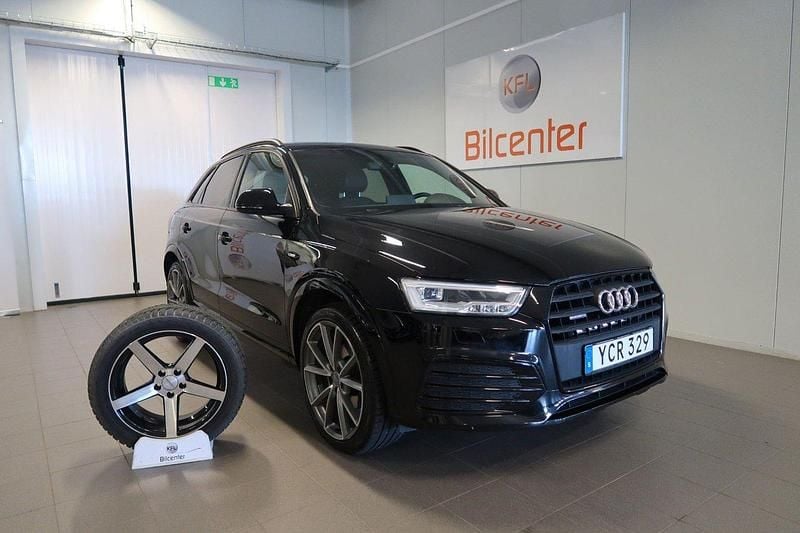 Svart Begagnad 2016 Audi Q3 S-Line SUV | 199 900 kr (Marknadspris) - Bild 1/3
