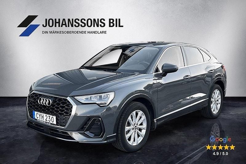 Grå Begagnad 2021 Audi Q3 Sportback Proline SUV | 389 900 kr (Bra pris) - Bild 1/4