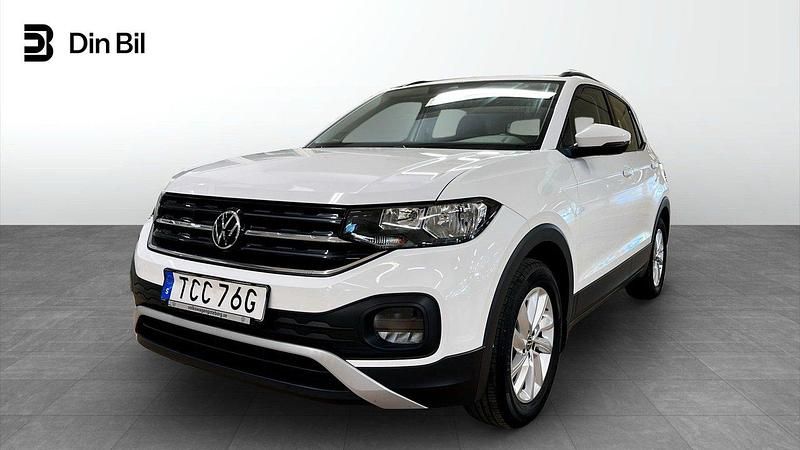 Vit Begagnad 2021 VW T-Cross Life SUV | 169 900 kr (Marknadspris) - Bild 1/4