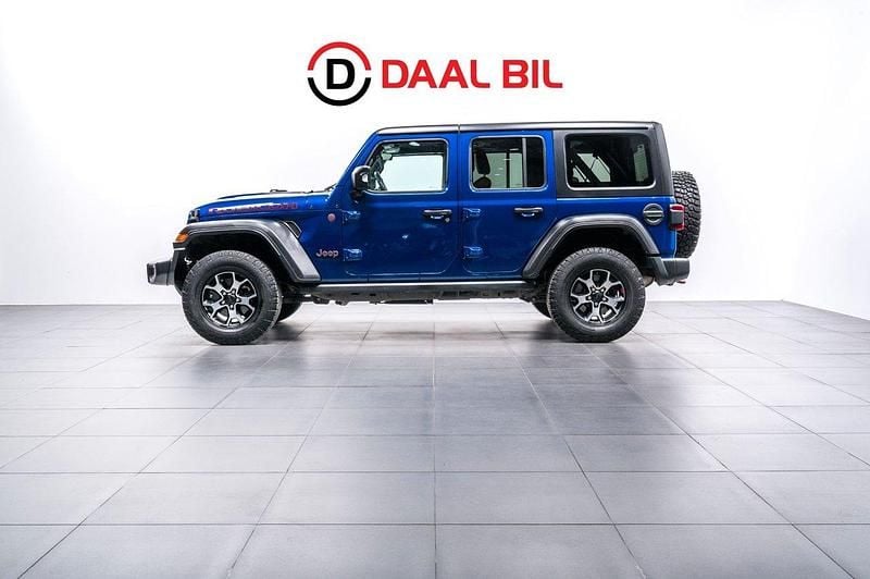 Blå Begagnad 2020 Jeep Wrangler Unlimited Rubicon SUV | 489 700 kr - Bild 1/4