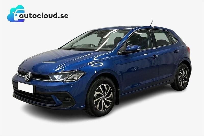 Blå Begagnad 2022 VW Polo Business Halvkombi | 229 800 kr (Dyr) - Bild 1/4