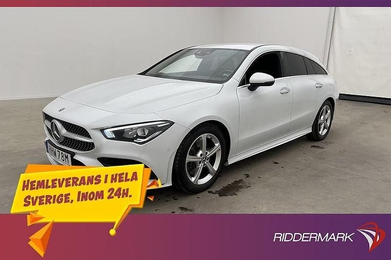 Vit Begagnad 2021 Mercedes CLA200 Shooting Brake AMG Kombi | 294 800 kr (Marknadspris) - Bild 1/3
