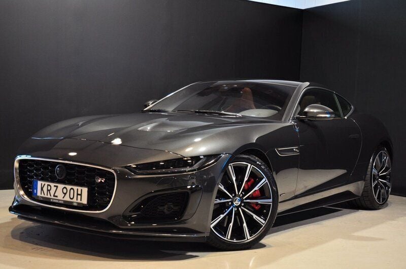Grå Begagnad 2023 Jaguar F-Type R Sportkupé | 1 495 000 kr - Bild 1/4