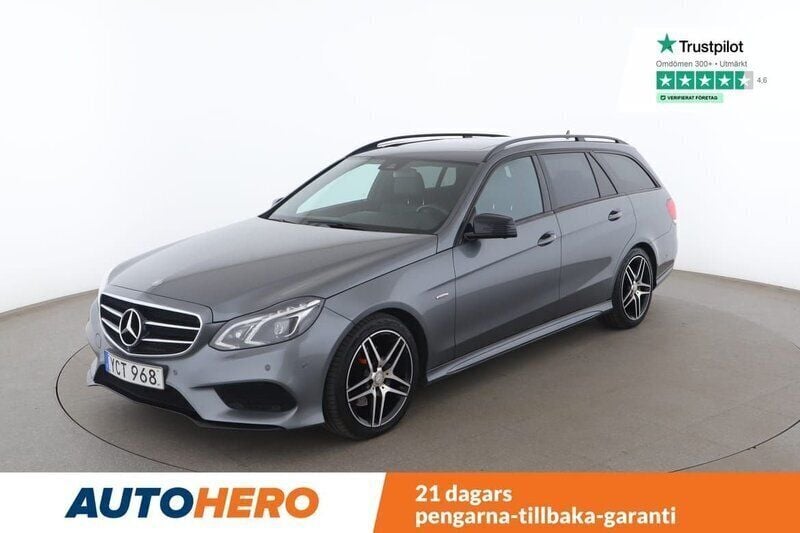 Grå Begagnad 2016 Mercedes E220 Avantgarde Kombi | 203 000 kr (Marknadspris) - Bild 1/4