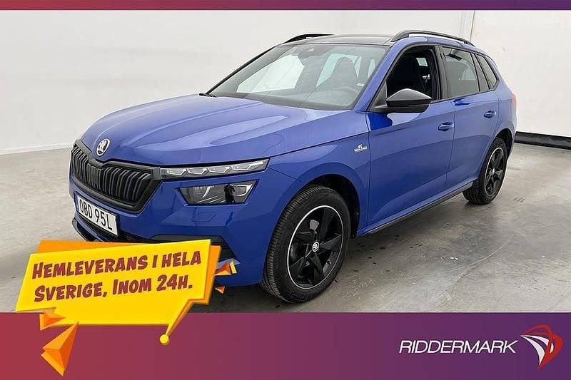 Blå Begagnad 2023 Skoda Kamiq Monte Carlo SUV | 234 800 kr (Marknadspris) - Bild 1/3