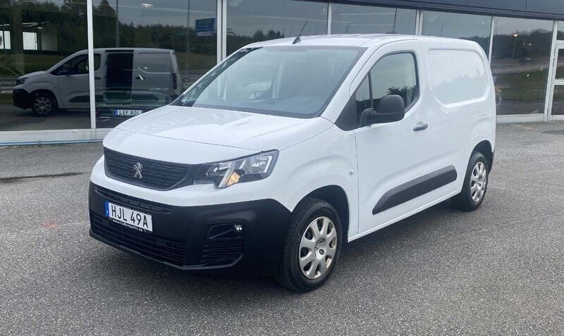 Vit Begagnad 2020 Peugeot Partner Minibuss | 134 000 kr (Marknadspris) - Bild 1/4