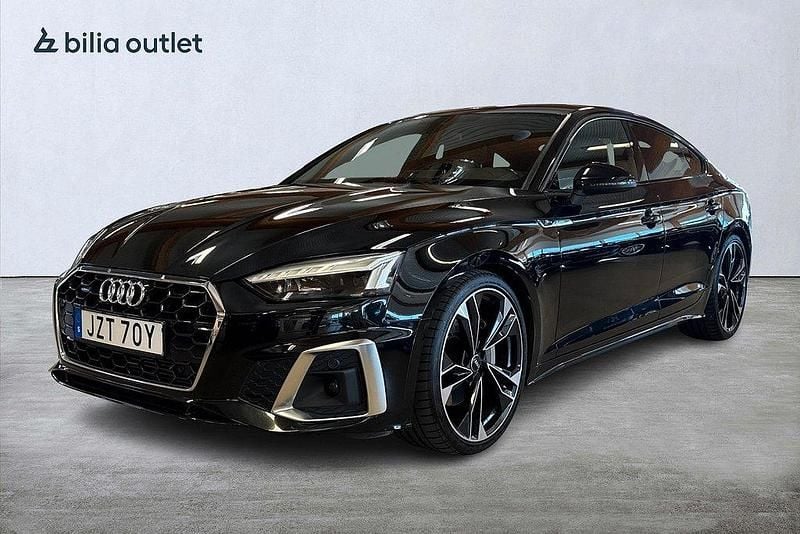 Svart Begagnad 2020 Audi A5 Sportback S-Line Halvkombi | 319 900 kr (Dyr) - Bild 1/3
