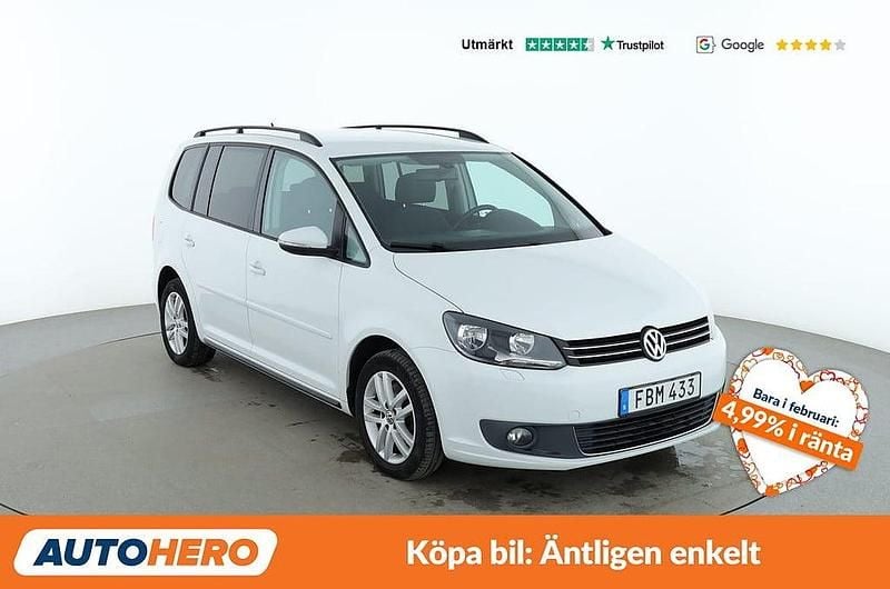 Begagnad VW Touran 141 HK (103 kW) 2015 Vit Minibuss