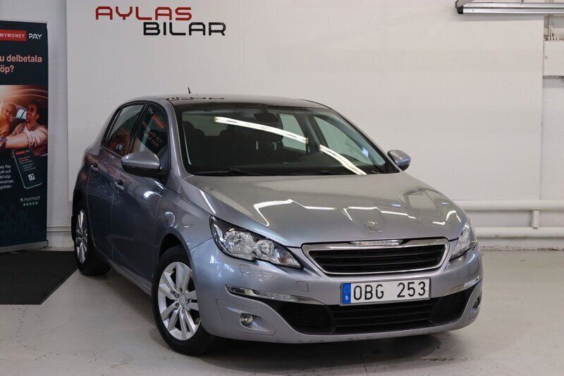 Grå Begagnad 2014 Peugeot 308 Active Halvkombi | 74 900 kr (Bra pris) - Bild 1/4